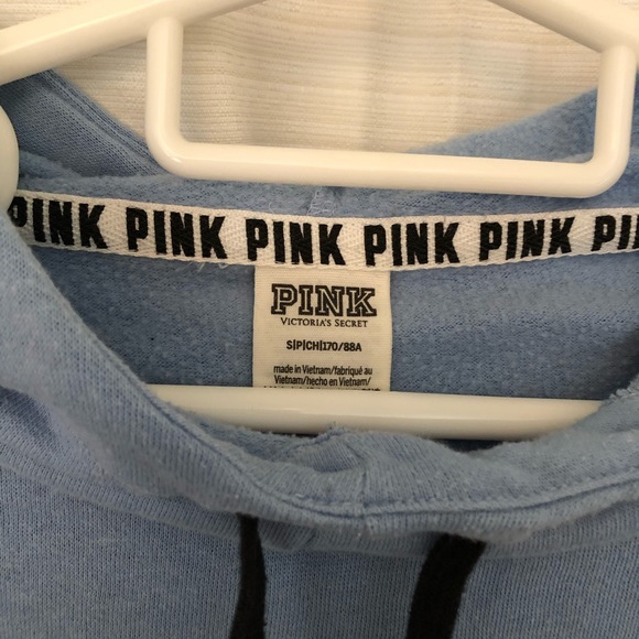 Pink Cropped Hoodie - Picture 2 of 3